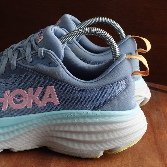 Hoka One One Sneakers Womens SZ 8.5B Blue Bondi 8 Athletic Running Comfort Shoes - Picture 7 of 16